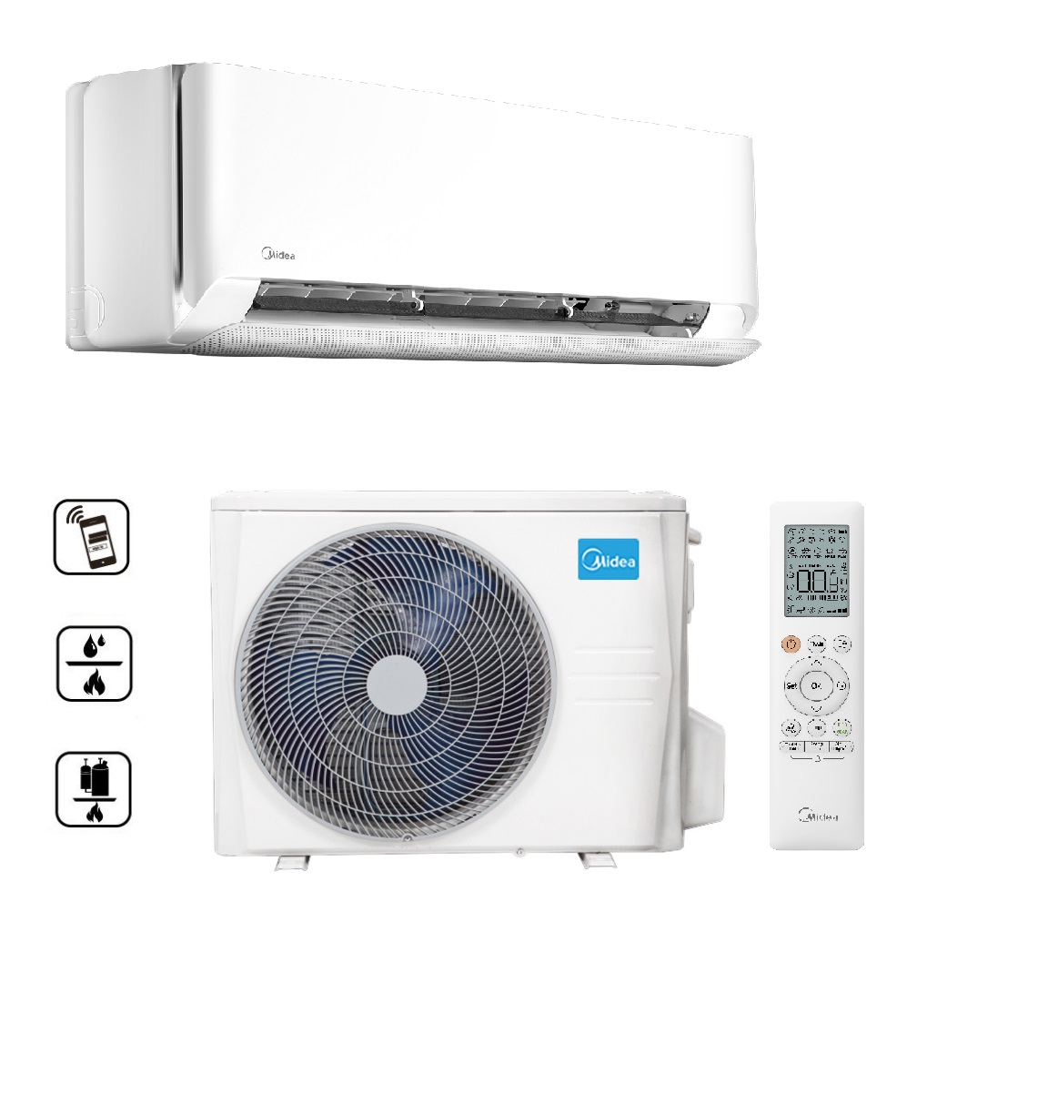 MIDEA MCB-18-SP Breezeless E oldalfali split (5,3 kW)