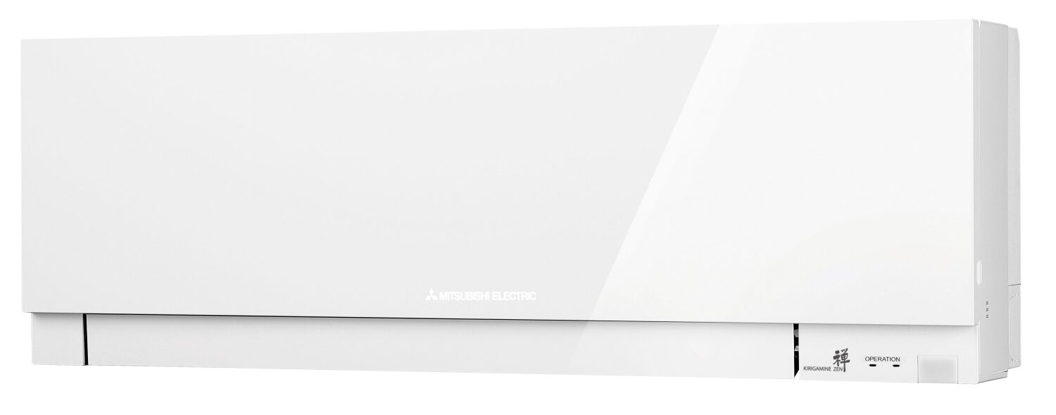 Mitsubishi 2,5 kW Prémium Design fehér oldalfali klímaszett wifivel