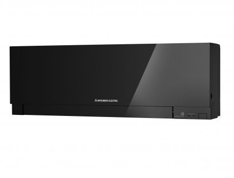 Mitsubishi 2,5 kW Prémium Design fekete oldalfali klímaszett wifivel