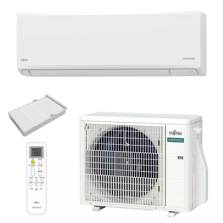 FUJITSU AIRSTAGE ASEH07KNCA/AOEH07KNCA 2,0kW Oldalfali split klíma készlet WIFI